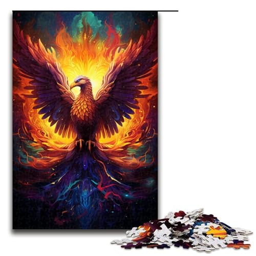 Puzzle für Erwachsene 1000 Teile Feuerfarbener Phönix Holzpuzzle Lernspielzeug Familienspiele 75 x 50 cm Puzzle für Erwachsene 1000 Teile Feuerfarbener Phönix Holzpuzzle Lernspielzeug Familienspiele 75 x 50 cm von QSYFNBZL