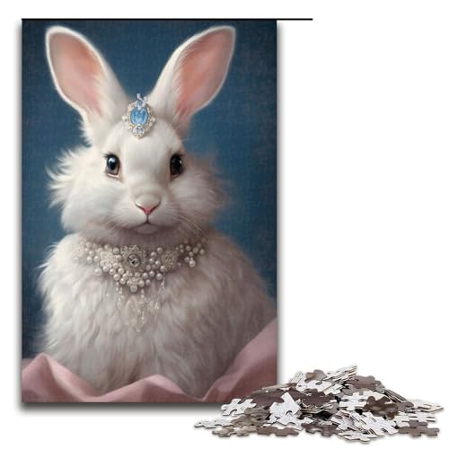 Puzzle für Erwachsene 1000 Teile Flauschiges Häschen Puzzle für Kinder Holzpuzzle dekomprimierendes intellektuelles Lernspielzeug 75 x 50 cm Puzzle für Erwachsene 1000 Teile Flauschiges Häschen Puzzle für Kinder Holzpuzzle dekomprimierendes intellektuelles Lernspielzeug 75 x 50 cm von QSYFNBZL