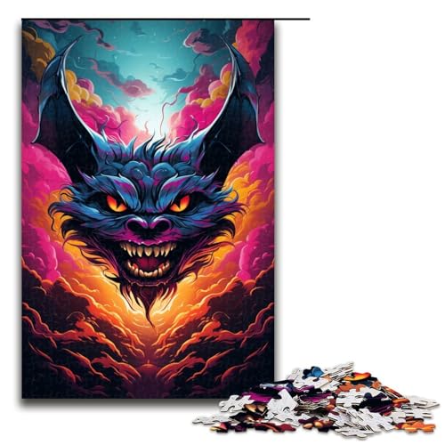 Puzzle für Erwachsene 1000 Teile Fledermaus von Splatters Viele Dicke Bunte Wolken an der Seite Denkspiel Spielzeug ganze Familie 75 x 50 cm Puzzle für Erwachsene 1000 Teile Fledermaus von Splatters Viele Dicke Bunte Wolken an der Seite Denkspiel Spielzeug ganze Familie 75 x 50 cm von QSYFNBZL
