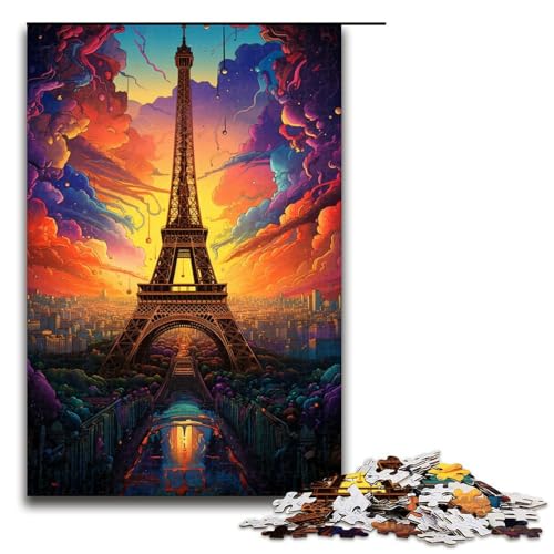 Puzzle für Erwachsene 1000 Teile Frankreich Eiffelturm Puzzle für Kinder Holzpuzzle dekomprimierendes intellektuelles Lernspielzeug 75 x 50 cm Puzzle für Erwachsene 1000 Teile Frankreich Eiffelturm Puzzle für Kinder Holzpuzzle dekomprimierendes intellektuelles Lernspielzeug 75 x 50 cm von QSYFNBZL