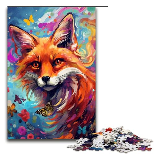 Puzzle für Erwachsene 1000 Teile Fuchs und Schmetterling von SplattersLots buntes Wolkenspielzeug Denkspiel ganze Familie 75 x 50 cm Puzzle für Erwachsene 1000 Teile Fuchs und Schmetterling von SplattersLots buntes Wolkenspielzeug Denkspiel ganze Familie 75 x 50 cm von QSYFNBZL