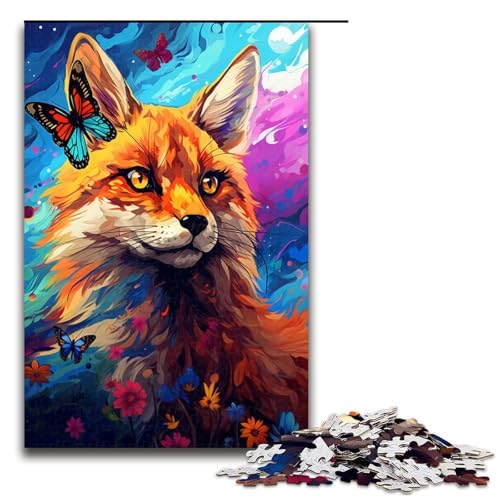 Puzzle für Erwachsene 1000 Teile Fuchs und Schmetterling von SplattersLots buntes Wolkenspielzeug Denkspiel ganze Familie 75 x 50 cm Puzzle für Erwachsene 1000 Teile Fuchs und Schmetterling von SplattersLots buntes Wolkenspielzeug Denkspiel ganze Familie 75 x 50 cm von QSYFNBZL