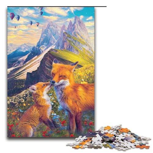 Puzzle für Erwachsene 1000 Teile Fuchskuss Spielzeug intellektuelles Spiel ganze Familie 75 x 50 cm Puzzle für Erwachsene 1000 Teile Fuchskuss Spielzeug intellektuelles Spiel ganze Familie 75 x 50 cm von QSYFNBZL