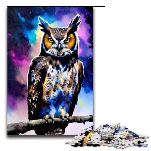 Puzzle für Erwachsene 1000 Teile Galaktische Horneule Puzzle für Erwachsene Holzspiele für die ganze Familie Weihnachts und Geburtstagsgeschenke 75 x 50 cm Puzzle für Erwachsene 1000 Teile Galaktische Horneule Puzzle für Erwachsene Holzspiele für die ganze Familie Weihnachts und Geburtstagsgeschenke 75 x 50 cm von QSYFNBZL