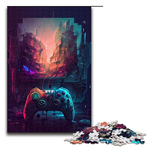 Puzzle für Erwachsene 1000 Teile Gamepad Holzpuzzle Lernspielzeug Familienspiele 75 x 50 cm Puzzle für Erwachsene 1000 Teile Gamepad Holzpuzzle Lernspielzeug Familienspiele 75 x 50 cm von QSYFNBZL