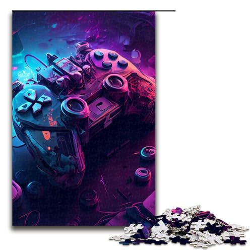 Puzzle für Erwachsene 1000 Teile Gamepad Puzzle für Lernspiele Herausforderungsspielzeug einzigartige Heimdekoration und Geschenke 75 x 50 cm Puzzle für Erwachsene 1000 Teile Gamepad Puzzle für Lernspiele Herausforderungsspielzeug einzigartige Heimdekoration und Geschenke 75 x 50 cm von QSYFNBZL