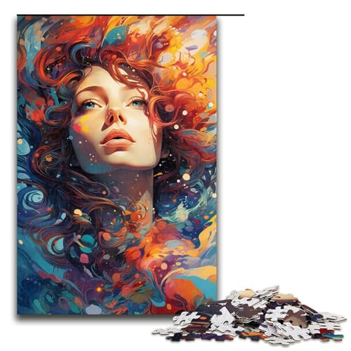 Puzzle für Erwachsene 1000 Teile Gemälde Farbe Mädchen Puzzle für Lernspiele Herausforderungsspielzeug einzigartige Heimdekoration und Geschenke 75 x 50 cm Puzzle für Erwachsene 1000 Teile Gemälde Farbe Mädchen Puzzle für Lernspiele Herausforderungsspielzeug einzigartige Heimdekoration und Geschenke 75 x 50 cm von QSYFNBZL