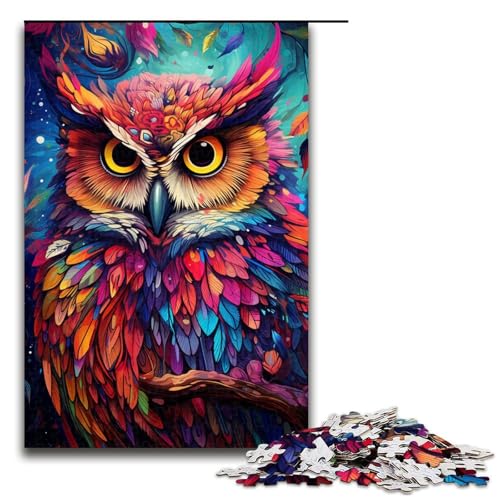 Puzzle für Erwachsene 1000 Teile Gemälde bunter Planet Eule Puzzle Lernspiele für Zuhause DIY Spielzeug tolles Geschenk für Spiele 75 x 50 cm Puzzle für Erwachsene 1000 Teile Gemälde bunter Planet Eule Puzzle Lernspiele für Zuhause DIY Spielzeug tolles Geschenk für Spiele 75 x 50 cm von QSYFNBZL