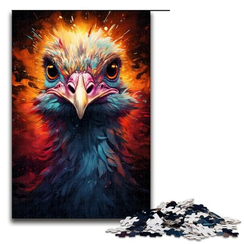 Puzzle für Erwachsene 1000 Teile Gemälde buntes Straußenpuzzle für Erwachsene Holzspiele für die ganze Familie Weihnachts und Geburtstagsgeschenke 75 x 50 cm Puzzle für Erwachsene 1000 Teile Gemälde buntes Straußenpuzzle für Erwachsene Holzspiele für die ganze Familie Weihnachts und Geburtstagsgeschenke 75 x 50 cm von QSYFNBZL