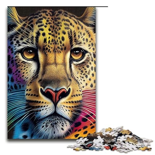 Puzzle für Erwachsene 1000 Teile Gepard Pop Art Tierpuzzle für Erwachsene Holzspiele für die ganze Familie Weihnachts und Geburtstagsgeschenke 75 x 50 cm Puzzle für Erwachsene 1000 Teile Gepard Pop Art Tierpuzzle für Erwachsene Holzspiele für die ganze Familie Weihnachts und Geburtstagsgeschenke 75 x 50 cm von QSYFNBZL