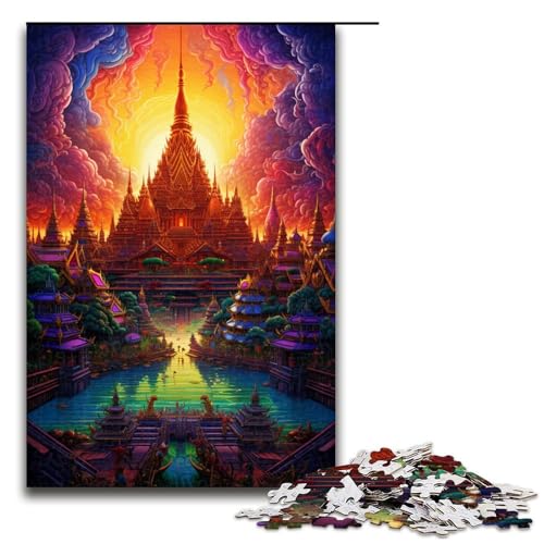 Puzzle für Erwachsene 1000 Teile Großer Palast von Thailand Puzzle für Lernspiele Herausforderungsspielzeug einzigartige Heimdekoration und Geschenke 75 x 50 cm Puzzle für Erwachsene 1000 Teile Großer Palast von Thailand Puzzle für Lernspiele Herausforderungsspielzeug einzigartige Heimdekoration und Geschenke 75 x 50 cm von QSYFNBZL
