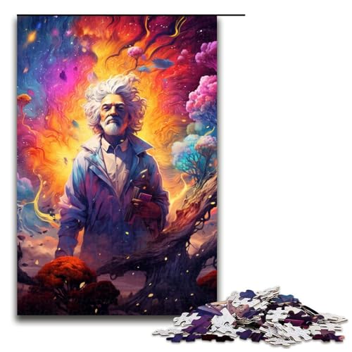 Puzzle für Erwachsene 1000 Teile Großer Wissenschaftler Familienspaß Puzzle tolles Geschenk für Teenager ab 14 Jahren 75 x 50 cm von QSYFNBZL