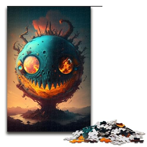 Puzzle für Erwachsene 1000 Teile Gruseliger Planet Lernspiele für Zuhause DIY Spielzeug tolles Geschenk für Spiele 75 x 50 cm Puzzle für Erwachsene 1000 Teile Gruseliger Planet Lernspiele für Zuhause DIY Spielzeug tolles Geschenk für Spiele 75 x 50 cm von QSYFNBZL