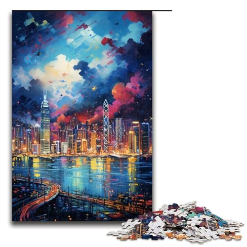 Puzzle für Erwachsene 1000 Teile Hong Kong ist von Spritzern umgeben viele Bunte Puzzles für Erwachsene Holzspiele für die ganze Familie Weihnachts und Geburtstagsgeschenke 75 x 50 cm Puzzle für Erwachsene 1000 Teile Hong Kong ist von Spritzern umgeben viele Bunte Puzzles für Erwachsene Holzspiele für die ganze Familie Weihnachts und Geburtstagsgeschenke 75 x 50 cm von QSYFNBZL