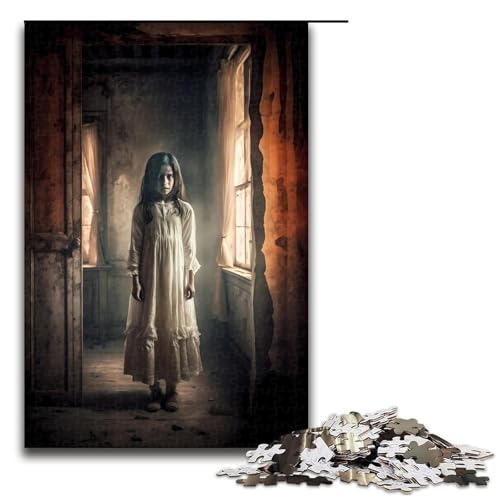 Puzzle für Erwachsene 1000 Teile Horror Kunst Puzzle Spiele Spielzeug Geschenk geeignet für die Schreibtischdekoration 75 x 50 cm von QSYFNBZL