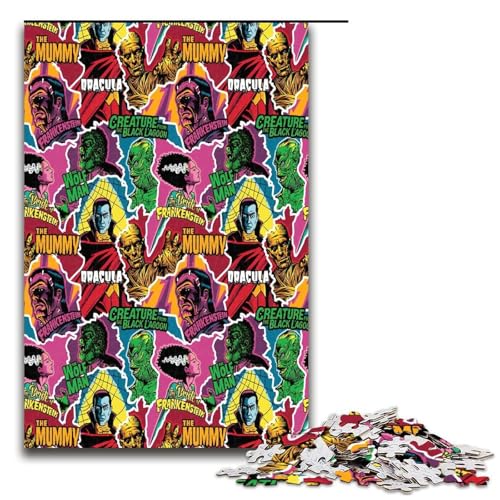 Puzzle für Erwachsene 1000 Teile Horror Monster Puzzle jedes Teil ist einzigartig anspruchsvolles Familienspaßspiel 75 x 50 cm Puzzle für Erwachsene 1000 Teile Horror Monster Puzzle jedes Teil ist einzigartig anspruchsvolles Familienspaßspiel 75 x 50 cm von QSYFNBZL
