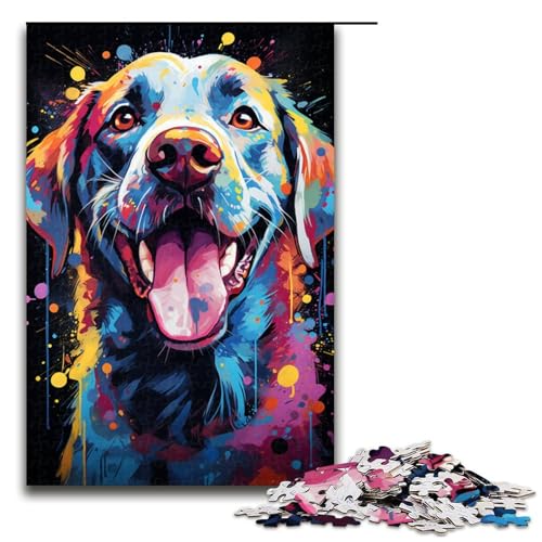 Puzzle für Erwachsene 1000 Teile Hund_buntes Holzpuzzle Lernspielzeug Familienspiele 75x50cm Puzzle für Erwachsene 1000 Teile Hund_buntes Holzpuzzle Lernspielzeug Familienspiele 75x50cm von QSYFNBZL