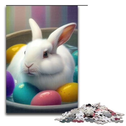Puzzle für Erwachsene 1000 Teile Kaninchen Osterhase Tierspielzeug Denkspiel ganze Familie 75 x 50 cm Puzzle für Erwachsene 1000 Teile Kaninchen Osterhase Tierspielzeug Denkspiel ganze Familie 75 x 50 cm von QSYFNBZL