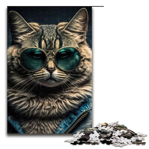 Puzzle für Erwachsene 1000 Teile Katze Cooles Puzzle für Erwachsene Holz Familienspiele Weihnachts und Geburtstagsgeschenke 75 x 50 cm Puzzle für Erwachsene 1000 Teile Katze Cooles Puzzle für Erwachsene Holz Familienspiele Weihnachts und Geburtstagsgeschenke 75 x 50 cm von QSYFNBZL