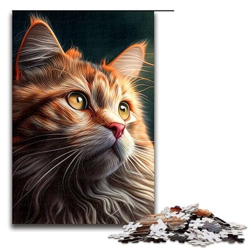 Puzzle für Erwachsene 1000 Teile Katzen Puzzle Hands on Spiel 75 x 50 cm Puzzle für Erwachsene 1000 Teile Katzen Puzzle Hands on Spiel 75 x 50 cm von QSYFNBZL