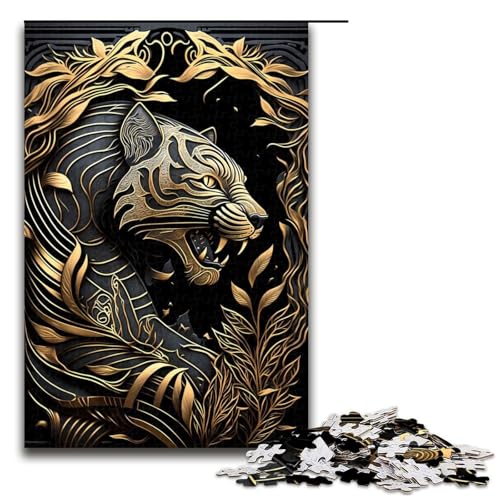 Puzzle für Erwachsene 1000 Teile Königstiger des Dschungels Geburtstagsgeschenk für Teenager ab 14 Jahren 75 x 50 cm Puzzle für Erwachsene 1000 Teile Königstiger des Dschungels Geburtstagsgeschenk für Teenager ab 14 Jahren 75 x 50 cm von QSYFNBZL