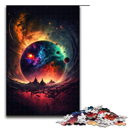 Puzzle für Erwachsene 1000 Teile Kollaps der Planeten Geburtstagsgeschenk für Teenager ab 14 Jahren 75 x 50 cm Puzzle für Erwachsene 1000 Teile Kollaps der Planeten Geburtstagsgeschenk für Teenager ab 14 Jahren 75 x 50 cm von QSYFNBZL