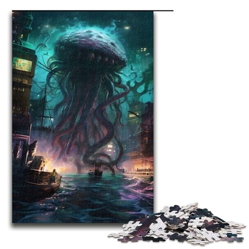 Puzzle für Erwachsene 1000 Teile Kraken Puzzle Geburtstagsgeschenk für Teenager ab 14 Jahren 75 x 50 cm Puzzle für Erwachsene 1000 Teile Kraken Puzzle Geburtstagsgeschenk für Teenager ab 14 Jahren 75 x 50 cm von QSYFNBZL