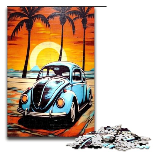Puzzle für Erwachsene 1000 Teile Küstensonnenuntergang Holzpuzzle Lernspielzeug Familienspiele 75 x 50 cm von QSYFNBZL