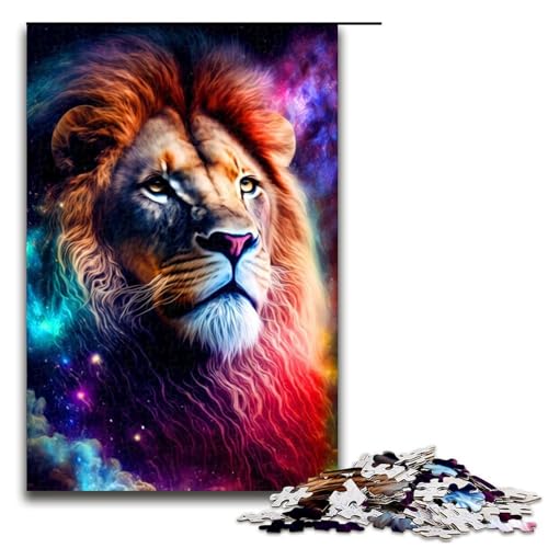 Puzzle für Erwachsene 1000 Teile Löwen Puzzle Spielspielzeug lustig 75 x 50 cm von QSYFNBZL