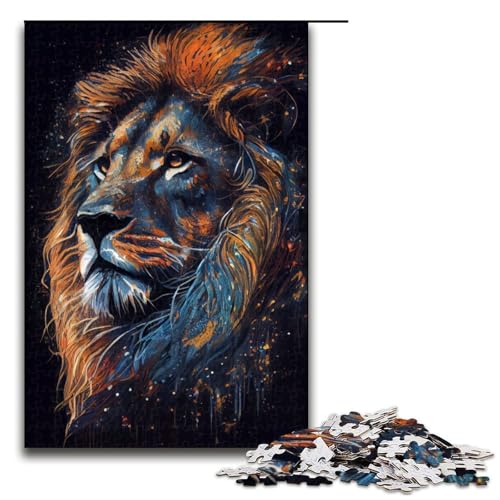 Puzzle für Erwachsene 1000 Teile Löwen Tuschemalerei Holzpuzzle Lernspielzeug Familienspiele 75 x 50 cm Puzzle für Erwachsene 1000 Teile Löwen Tuschemalerei Holzpuzzle Lernspielzeug Familienspiele 75 x 50 cm von QSYFNBZL