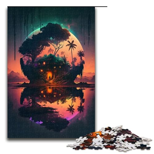 Puzzle für Erwachsene 1000 Teile Magic Hut Spielzeug Denkspiel ganze Familie 75 x 50 cm Puzzle für Erwachsene 1000 Teile Magic Hut Spielzeug Denkspiel ganze Familie 75 x 50 cm von QSYFNBZL
