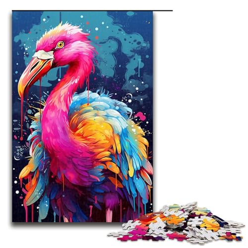 Puzzle für Erwachsene 1000 Teile Malen Bunte Flamingos Familienspaß Puzzle mit passendem Poster und Quizblatt 75 x 50 cm Puzzle für Erwachsene 1000 Teile Malen Bunte Flamingos Familienspaß Puzzle mit passendem Poster und Quizblatt 75 x 50 cm von QSYFNBZL