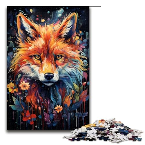 Puzzle für Erwachsene 1000 Teile Malen Farbe Fuchs DIY Puzzle Spielzeug tolle Geschenke zu Weihnachten für Teenager ab 14 Jahren 75 x 50 cm Puzzle für Erwachsene 1000 Teile Malen Farbe Fuchs DIY Puzzle Spielzeug tolle Geschenke zu Weihnachten für Teenager ab 14 Jahren 75 x 50 cm von QSYFNBZL