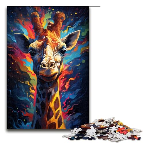 Puzzle für Erwachsene 1000 Teile Malen Farbe Giraffe DIY Puzzle Spielzeug tolle Geschenke zu Weihnachten für Teenager ab 14 Jahren 75 x 50 cm Puzzle für Erwachsene 1000 Teile Malen Farbe Giraffe DIY Puzzle Spielzeug tolle Geschenke zu Weihnachten für Teenager ab 14 Jahren 75 x 50 cm von QSYFNBZL