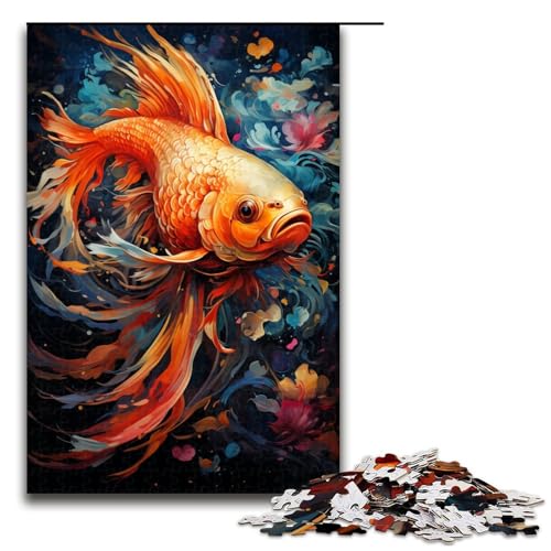 Puzzle für Erwachsene 1000 Teile Malen Farbe Goldfisch Puzzle Spiele Spielzeug Geschenk geeignet für die Schreibtischdekoration 75 x 50 cm Puzzle für Erwachsene 1000 Teile Malen Farbe Goldfisch Puzzle Spiele Spielzeug Geschenk geeignet für die Schreibtischdekoration 75 x 50 cm von QSYFNBZL