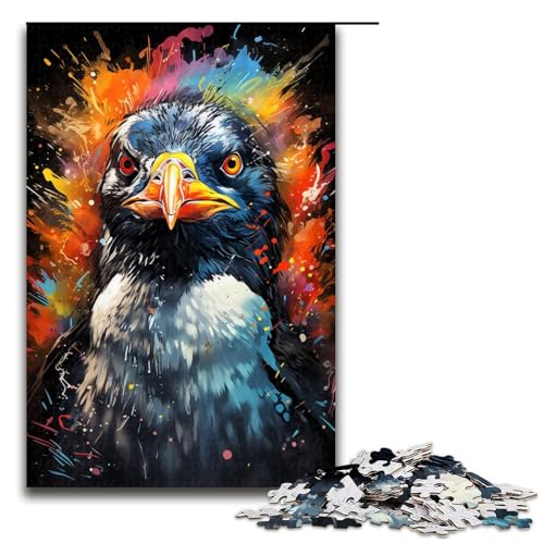 Puzzle für Erwachsene 1000 Teile Malen Farbe Pinguin lustiges Familienpuzzle mit passendem Poster und Quizblatt 75 x 50 cm Puzzle für Erwachsene 1000 Teile Malen Farbe Pinguin lustiges Familienpuzzle mit passendem Poster und Quizblatt 75 x 50 cm von QSYFNBZL