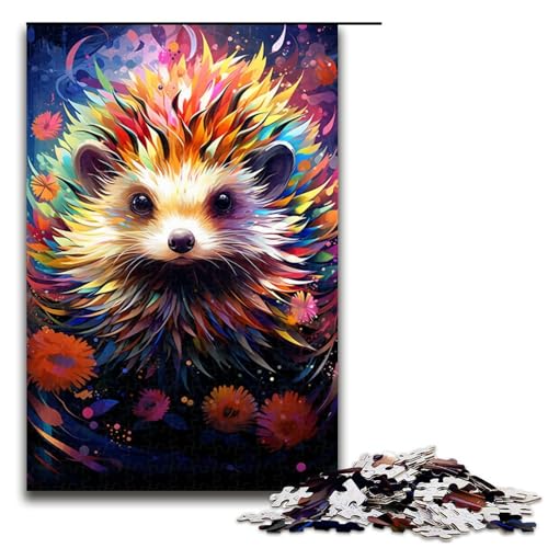 Puzzle für Erwachsene 1000 Teile Malen bunter Igel unmögliches Puzzle Familienspiel Stressabbau schwierige Herausforderung 75 x 50 cm Puzzle für Erwachsene 1000 Teile Malen bunter Igel unmögliches Puzzle Familienspiel Stressabbau schwierige Herausforderung 75 x 50 cm von QSYFNBZL