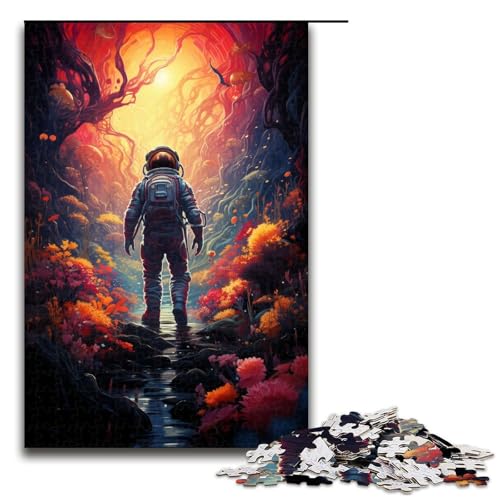 Puzzle für Erwachsene 1000 Teile Malerei Farbe Astronauten Puzzle für Kinder Holzpuzzle Dekomprimieren intellektuelles Lernspielzeug 75 x 50 cm Puzzle für Erwachsene 1000 Teile Malerei Farbe Astronauten Puzzle für Kinder Holzpuzzle Dekomprimieren intellektuelles Lernspielzeug 75 x 50 cm von QSYFNBZL