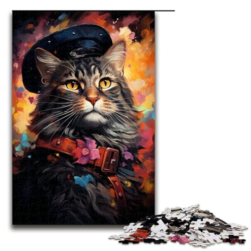 Puzzle für Erwachsene 1000 Teile Malerei Kunst Katzen Puzzle für Lernspiele Herausforderungsspielzeug einzigartige Heimdekoration und Geschenke 75 x 50 cm Puzzle für Erwachsene 1000 Teile Malerei Kunst Katzen Puzzle für Lernspiele Herausforderungsspielzeug einzigartige Heimdekoration und Geschenke 75 x 50 cm von QSYFNBZL