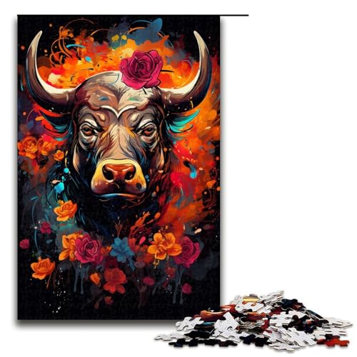 Puzzle für Erwachsene 1000 Teile Matadors farbenfrohe psychedelische Rose Puzzle für Erwachsene Holzspiele für die ganze Familie Weihnachts und Geburtstagsgeschenke 75 x 50 cm Puzzle für Erwachsene 1000 Teile Matadors farbenfrohe psychedelische Rose Puzzle für Erwachsene Holzspiele für die ganze Familie Weihnachts und Geburtstagsgeschenke 75 x 50 cm von QSYFNBZL
