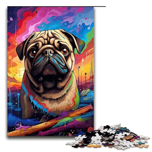 Puzzle für Erwachsene 1000 Teile Mops im Krater ist von Spritzern umgeben viele Farbpuzzles Spiele Spielzeug Geschenk geeignet als Schreibtischdekoration 75 x 50 cm Puzzle für Erwachsene 1000 Teile Mops im Krater ist von Spritzern umgeben viele Farbpuzzles Spiele Spielzeug Geschenk geeignet als Schreibtischdekoration 75 x 50 cm von QSYFNBZL
