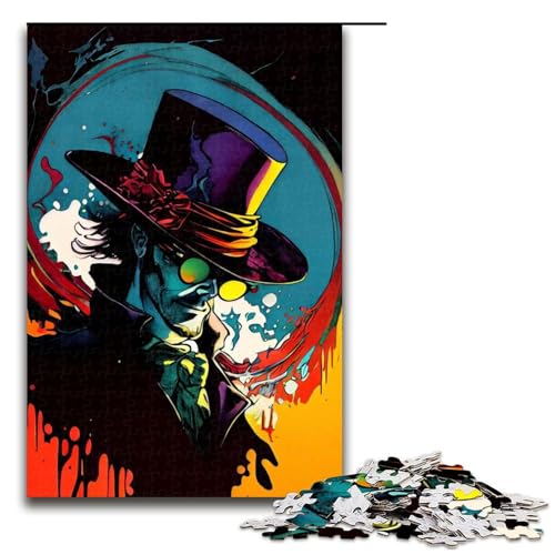 Puzzle für Erwachsene 1000 Teile Mysteriöser Professor Puzzle für Erwachsene Holzspiele für die ganze Familie Weihnachts und Geburtstagsgeschenke 75 x 50 cm Puzzle für Erwachsene 1000 Teile Mysteriöser Professor Puzzle für Erwachsene Holzspiele für die ganze Familie Weihnachts und Geburtstagsgeschenke 75 x 50 cm von QSYFNBZL