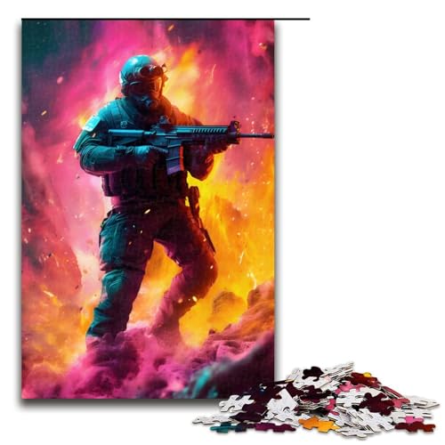 Puzzle für Erwachsene 1000 Teile Neon Armee Soldat Puzzle für Erwachsene Holz Familienspiele Weihnachts und Geburtstagsgeschenke 75 x 50 cm Puzzle für Erwachsene 1000 Teile Neon Armee Soldat Puzzle für Erwachsene Holz Familienspiele Weihnachts und Geburtstagsgeschenke 75 x 50 cm von QSYFNBZL