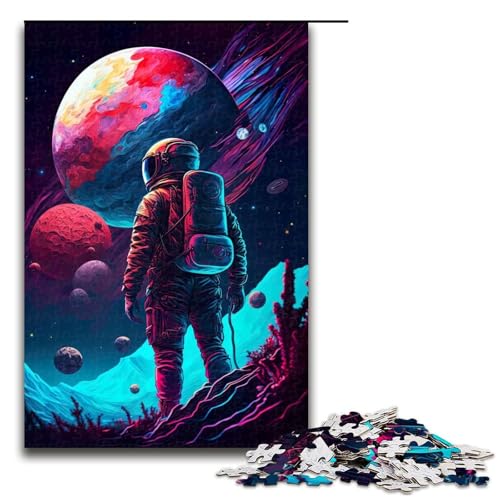 Puzzle für Erwachsene 1000 Teile Neon Astronauten Puzzle Lernspiele für Zuhause DIY Spielzeug tolles Geschenk für Spiele 75 x 50 cm Puzzle für Erwachsene 1000 Teile Neon Astronauten Puzzle Lernspiele für Zuhause DIY Spielzeug tolles Geschenk für Spiele 75 x 50 cm von QSYFNBZL