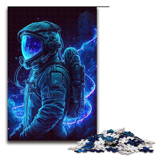 Puzzle für Erwachsene 1000 Teile Neon Astronauten Puzzle Lernspiele für Zuhause DIY Spielzeug tolles Geschenk für Spiele 75 x 50 cm Puzzle für Erwachsene 1000 Teile Neon Astronauten Puzzle Lernspiele für Zuhause DIY Spielzeug tolles Geschenk für Spiele 75 x 50 cm von QSYFNBZL
