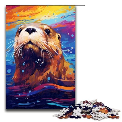Puzzle für Erwachsene 1000 Teile Otter von Splatters viele Bunte Wolken am Himmel Puzzle Spiele Spielzeug Geschenk geeignet als Schreibtischdekoration 75 x 50 cm Puzzle für Erwachsene 1000 Teile Otter von Splatters viele Bunte Wolken am Himmel Puzzle Spiele Spielzeug Geschenk geeignet als Schreibtischdekoration 75 x 50 cm von QSYFNBZL