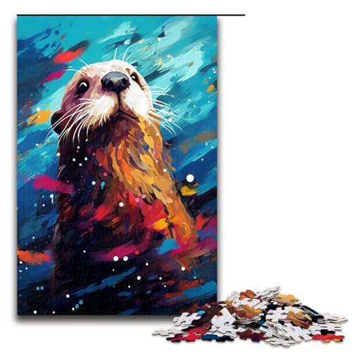 Puzzle für Erwachsene 1000 Teile Otter von Splatters viele Bunte Wolken am Himmel Puzzle Spiele Spielzeug Geschenk geeignet als Schreibtischdekoration 75 x 50 cm Puzzle für Erwachsene 1000 Teile Otter von Splatters viele Bunte Wolken am Himmel Puzzle Spiele Spielzeug Geschenk geeignet als Schreibtischdekoration 75 x 50 cm von QSYFNBZL
