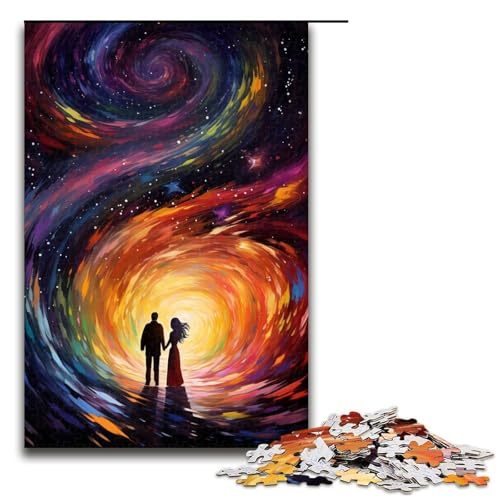 Puzzle für Erwachsene 1000 Teile Paar unter dem Sternenhimmel Lernspiele für Zuhause DIY Spielzeug tolles Geschenk für Spiele 75 x 50 cm Puzzle für Erwachsene 1000 Teile Paar unter dem Sternenhimmel Lernspiele für Zuhause DIY Spielzeug tolles Geschenk für Spiele 75 x 50 cm von QSYFNBZL