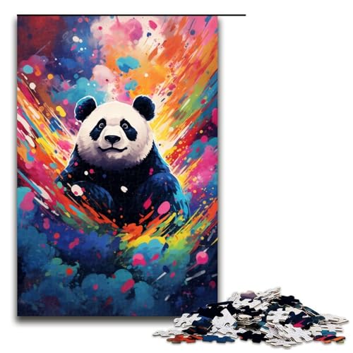 Puzzle für Erwachsene 1000 Teile Panda in der Caldera ist von Spritzern umgeben viele Heimdekorations Puzzlespielzeuge als Geschenk für die ganze Familie 75 x 50 cm Puzzle für Erwachsene 1000 Teile Panda in der Caldera ist von Spritzern umgeben viele Heimdekorations Puzzlespielzeuge als Geschenk für die ganze Familie 75 x 50 cm von QSYFNBZL