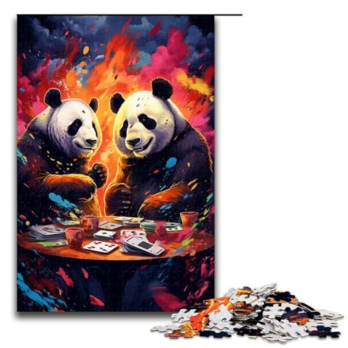 Puzzle für Erwachsene 1000 Teile Panda spielt Poker von SplattersLots Dicke Farbpuzzles Spiele Spielzeug Geschenk geeignet als Schreibtischdekoration 75 x 50 cm Puzzle für Erwachsene 1000 Teile Panda spielt Poker von SplattersLots Dicke Farbpuzzles Spiele Spielzeug Geschenk geeignet als Schreibtischdekoration 75 x 50 cm von QSYFNBZL